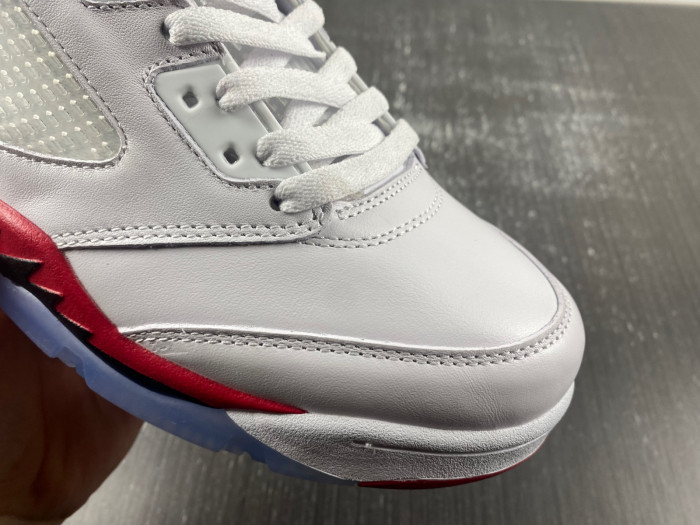 Air Jordan 5 Retro Fire Red Black Tongue (2013)  136027-120